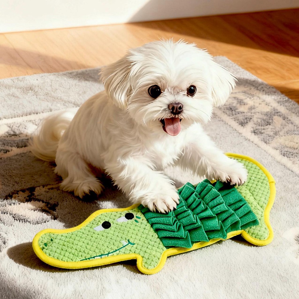 Creative Plush Sound Crocodile Snuffle Pet Toy | BKPet432