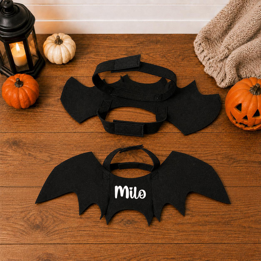 Personalized Halloween Bat Wings For Pets | MNHalloween17