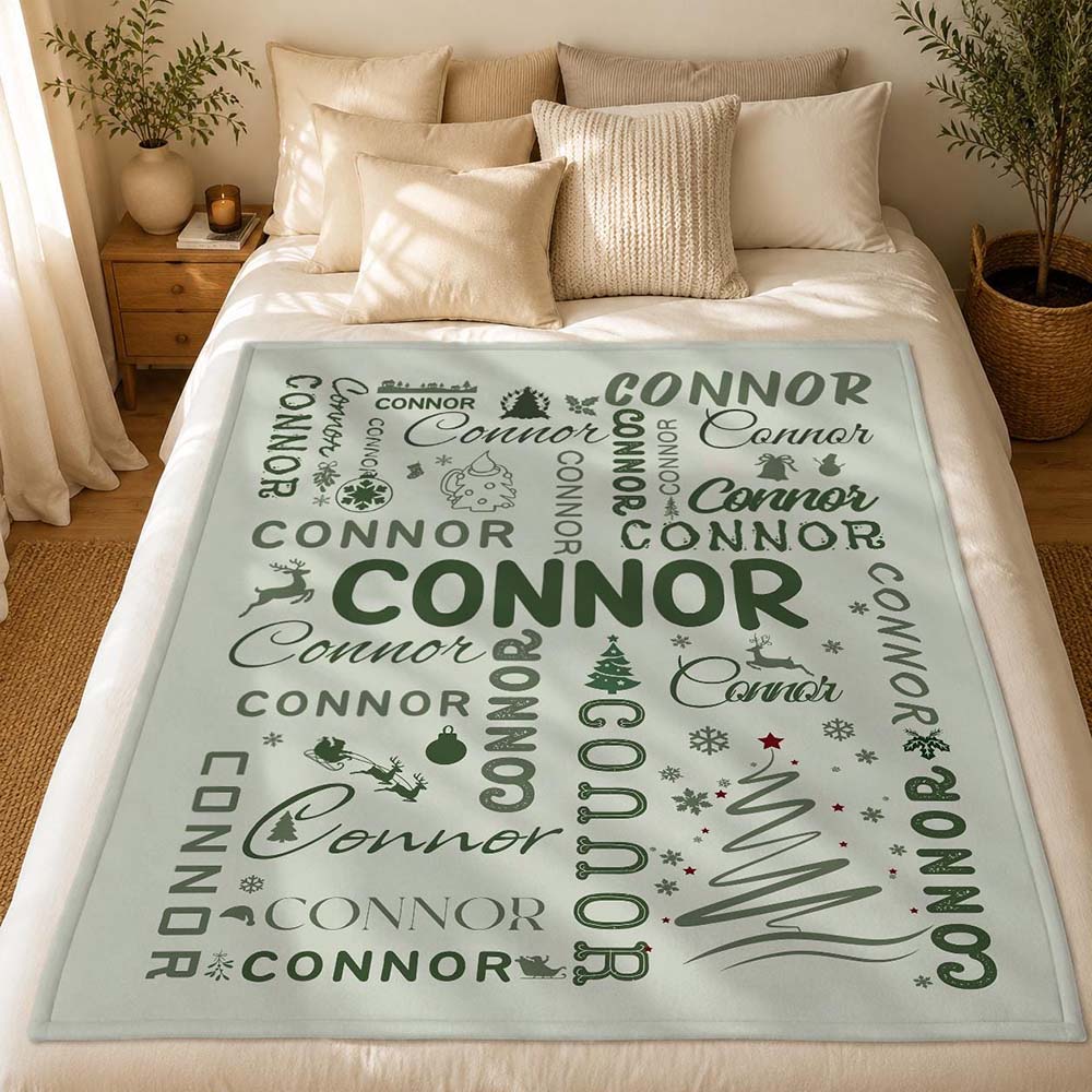 Personalized Christmas Blanket for Comfort & Unique | MNHome107