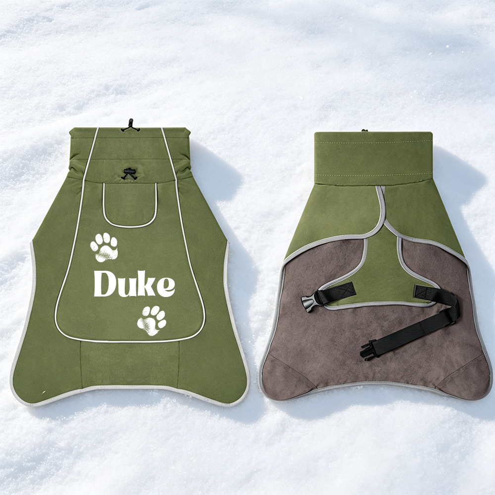 Personalized Pets Winter Warm Windproof Jacket | BKPet593