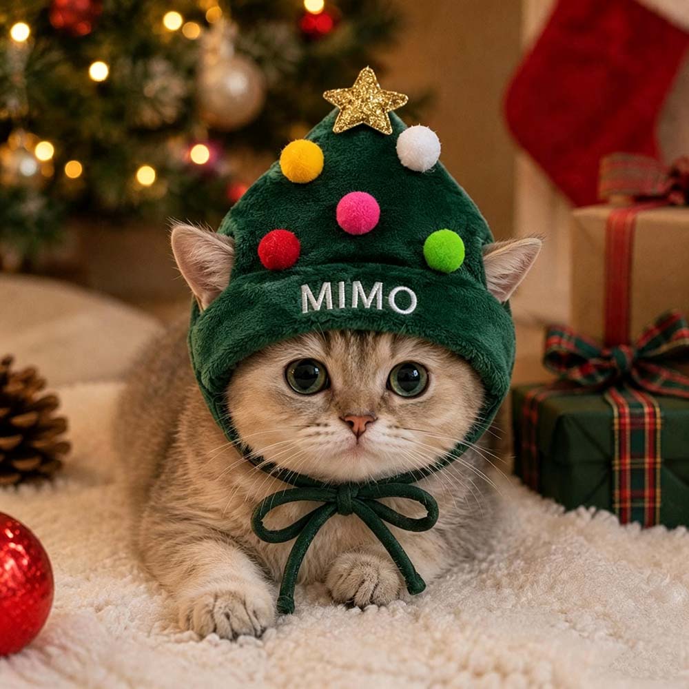 Personalized Embroidered Christmas Pets Hat | MCGift410