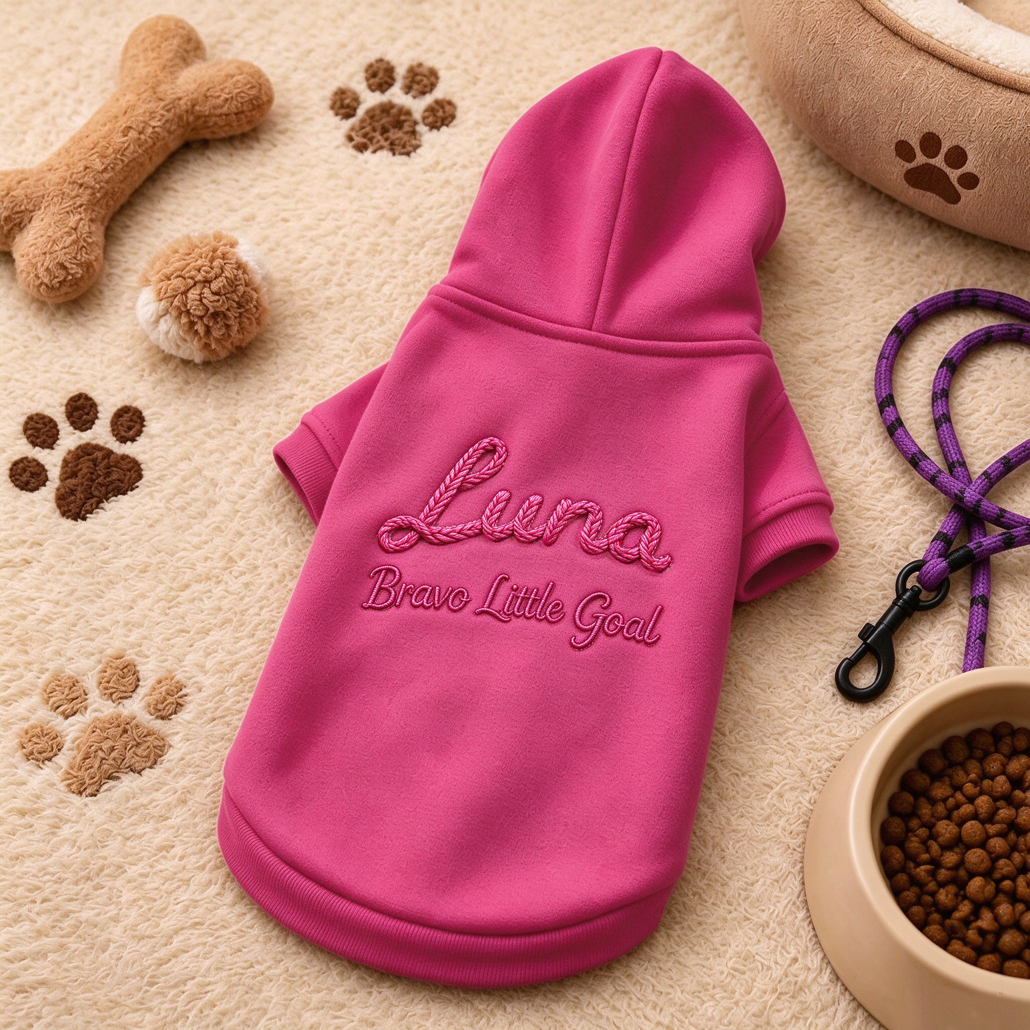 Personalized Hand Embroidered Pets Hoodie Sweatshirt | BKPet622