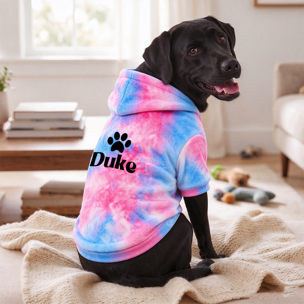 Personalized Pets Colorful Tie-Dye Hoodie | BKPet617