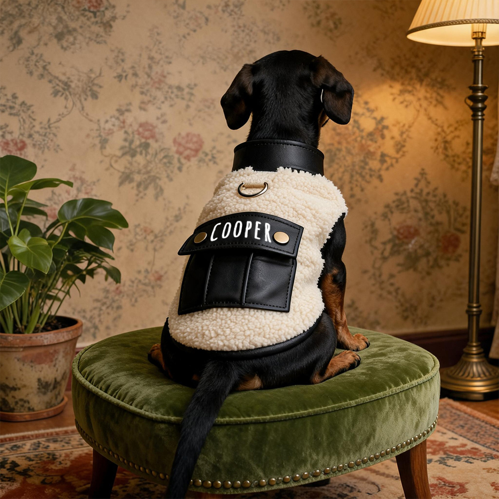 Personalized Pets Winter Warm Plush Jacket | MNCloth277