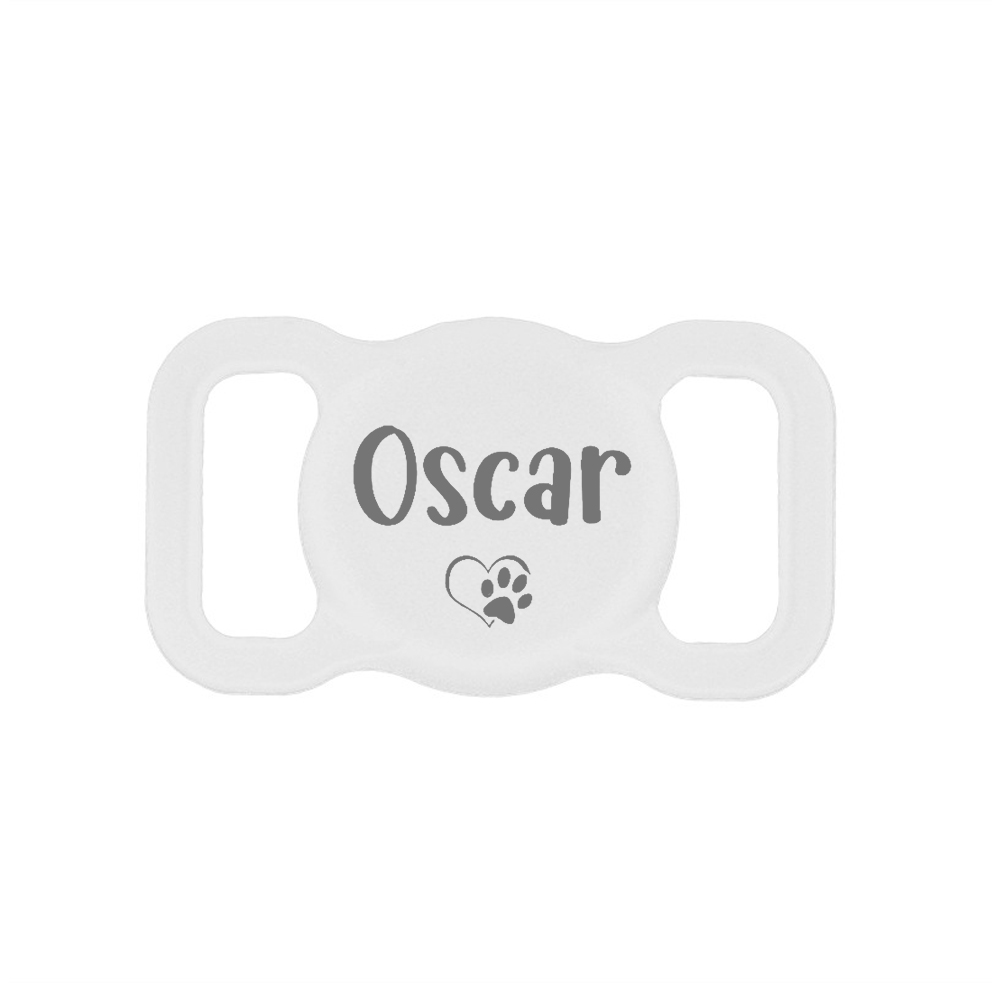 Personalized Pet Apple Air Tag Holder for Dog Collar | BKPet139