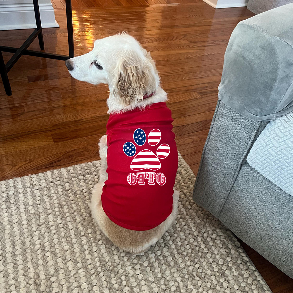 Personalized The 4th of July Soft Pet Shirt | BKPet151
