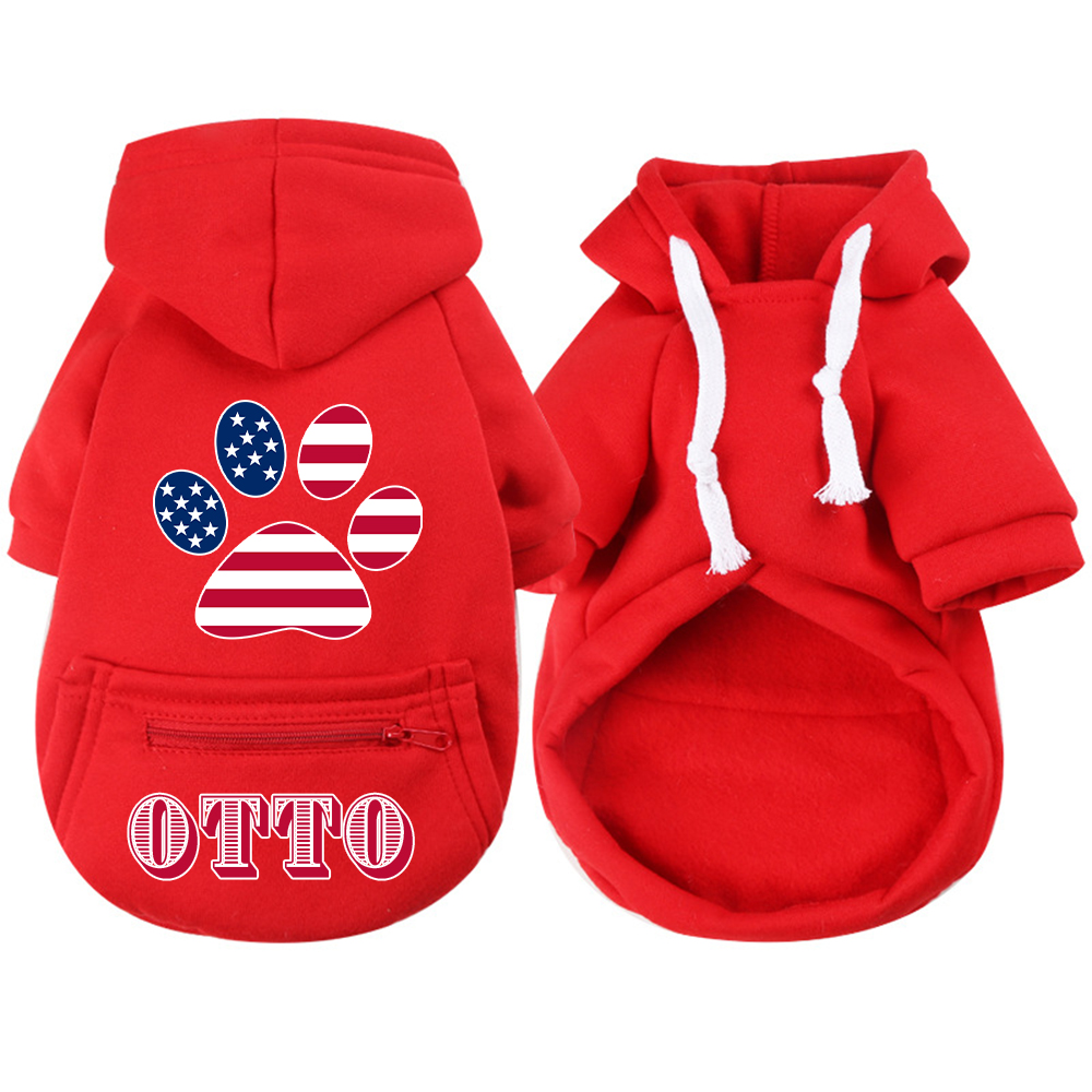 Personalized The 4th of July Pet Hoodie | BKPet153
