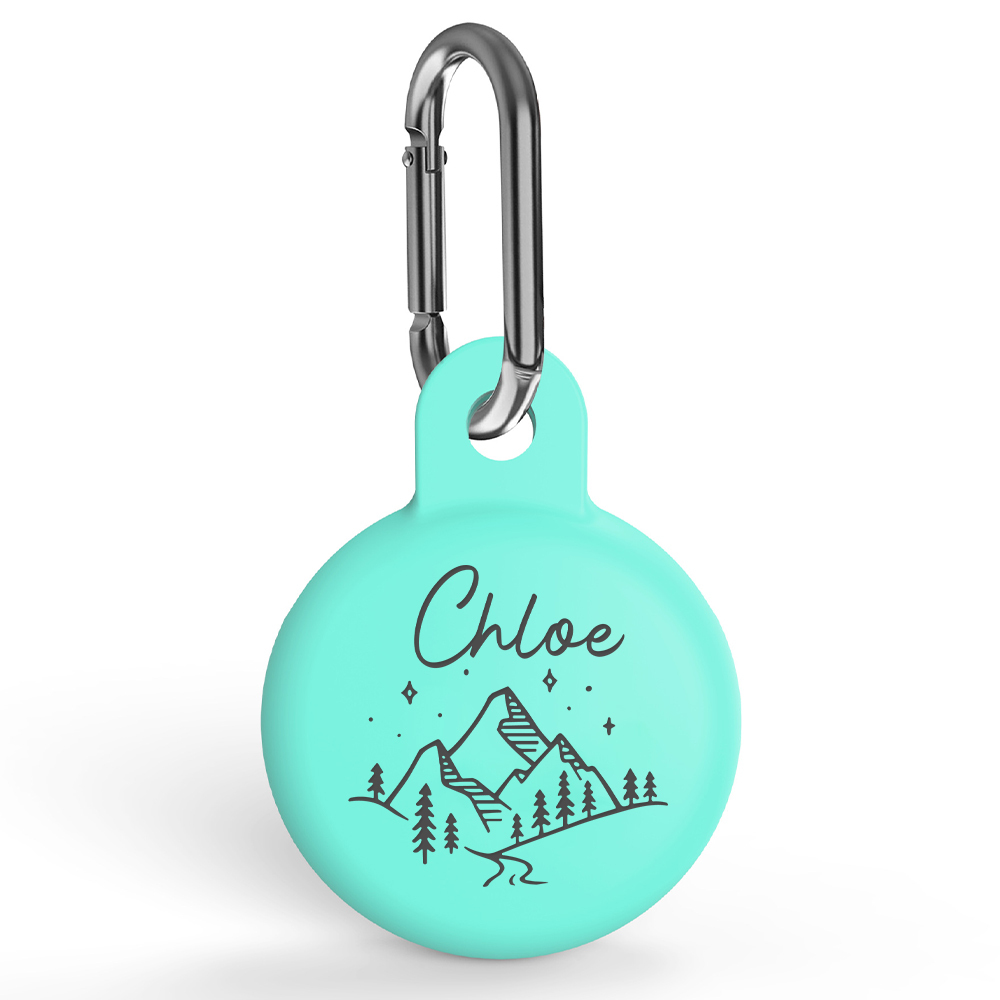 Personalized Pet AirTag Silicone Collar Holder | BKPet174