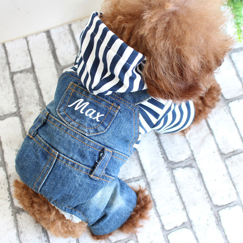 Personalized Cute Pets Denim Hoodie | BKPet180