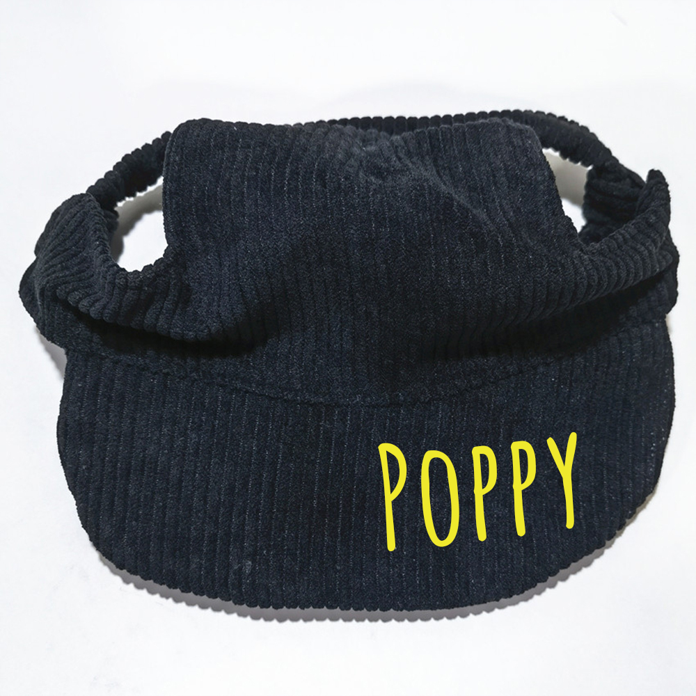 Personalized Corduroy Adjustable Pet Pet Baseball Cap | BKPet184