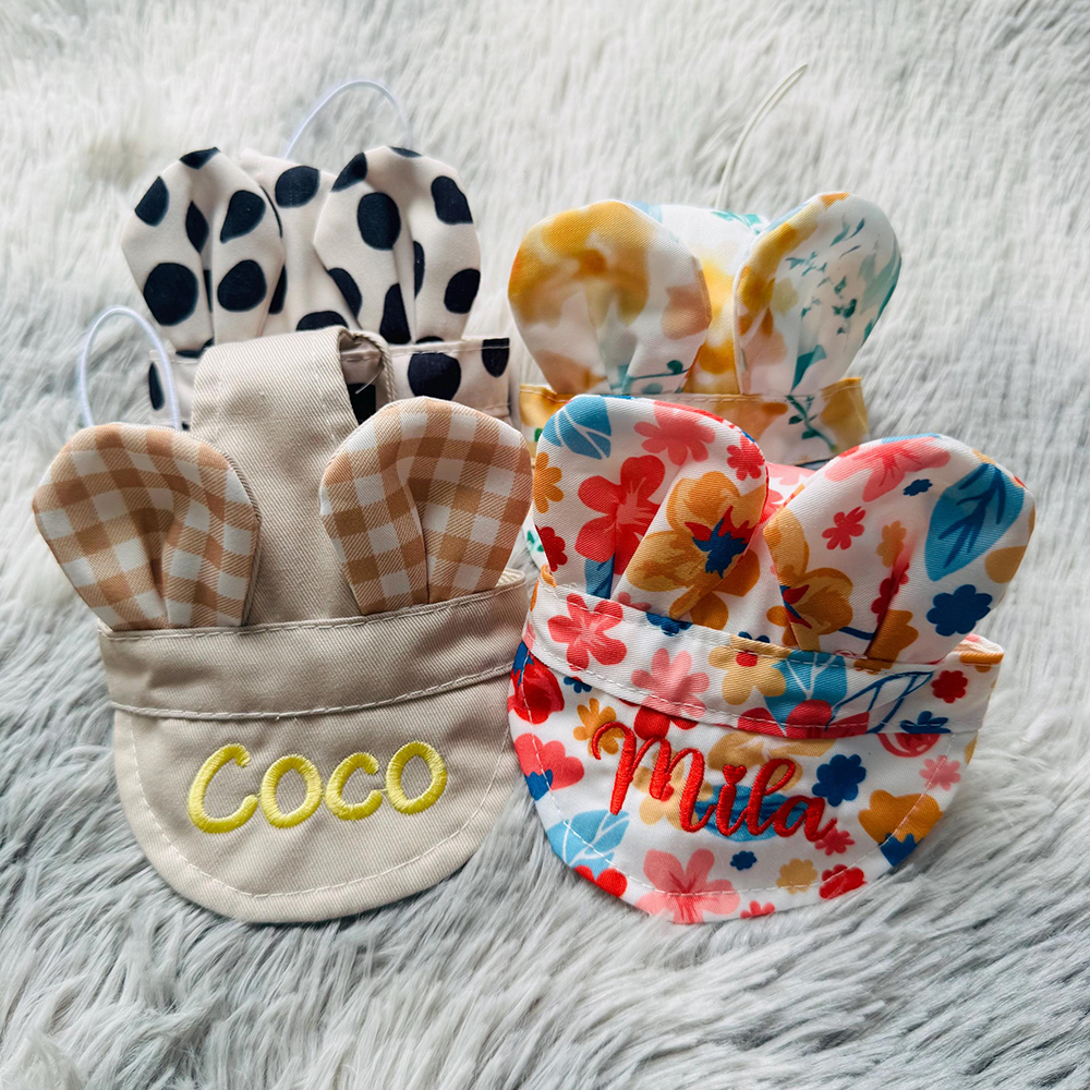 Personalized Embroidery Lovely Pet Hat with Ears | BKPet185