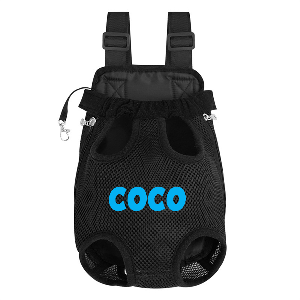Personalized Dog Front Facing Mesh Pet Carrier | BKPet187