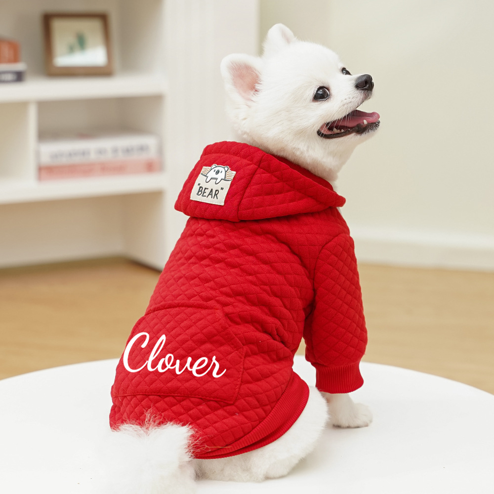 Personalized Warm Pullover Pet Hoodie Sweatshirt | BKPet209