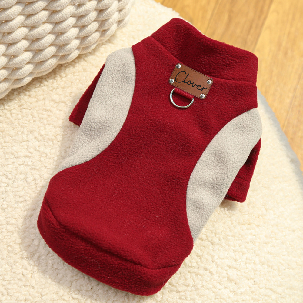 Personalized Leather Patch Pets Color Sweatshirts | BKPet225