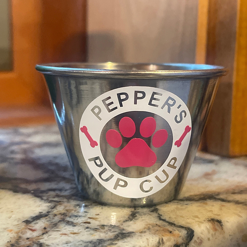 Personalized Pet Stainless Steel Reusable Mini Pup Cup Mug | BKPet273