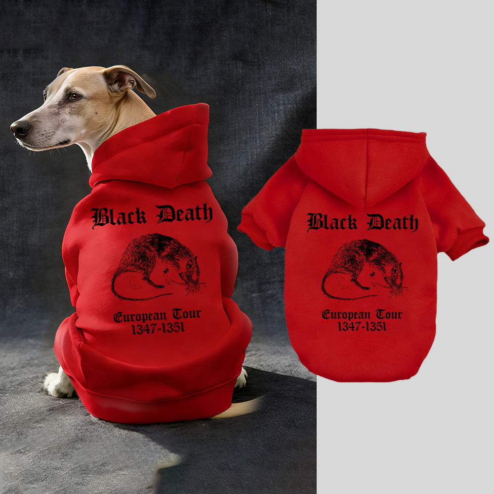 Black Death European Dour Puppy Hoodie | BKPet316