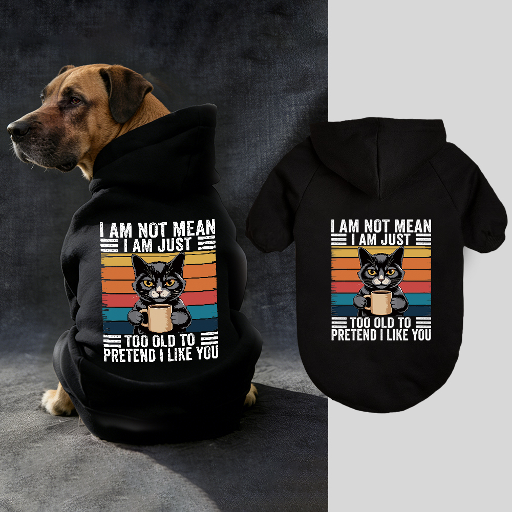 I AM NOT MEAN Puppy Hoodie | BKPet329