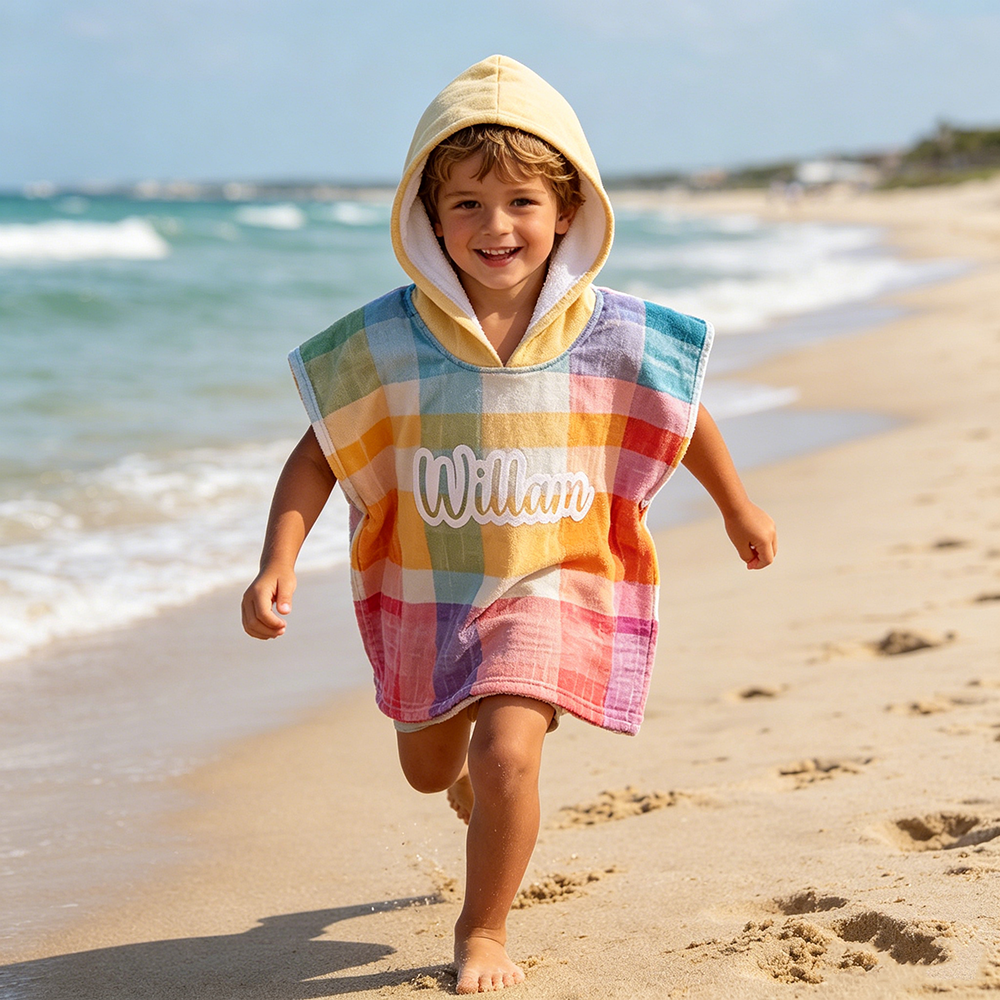 Personalized Hooded Beach Towel for Summer & Beach | MNSummer23