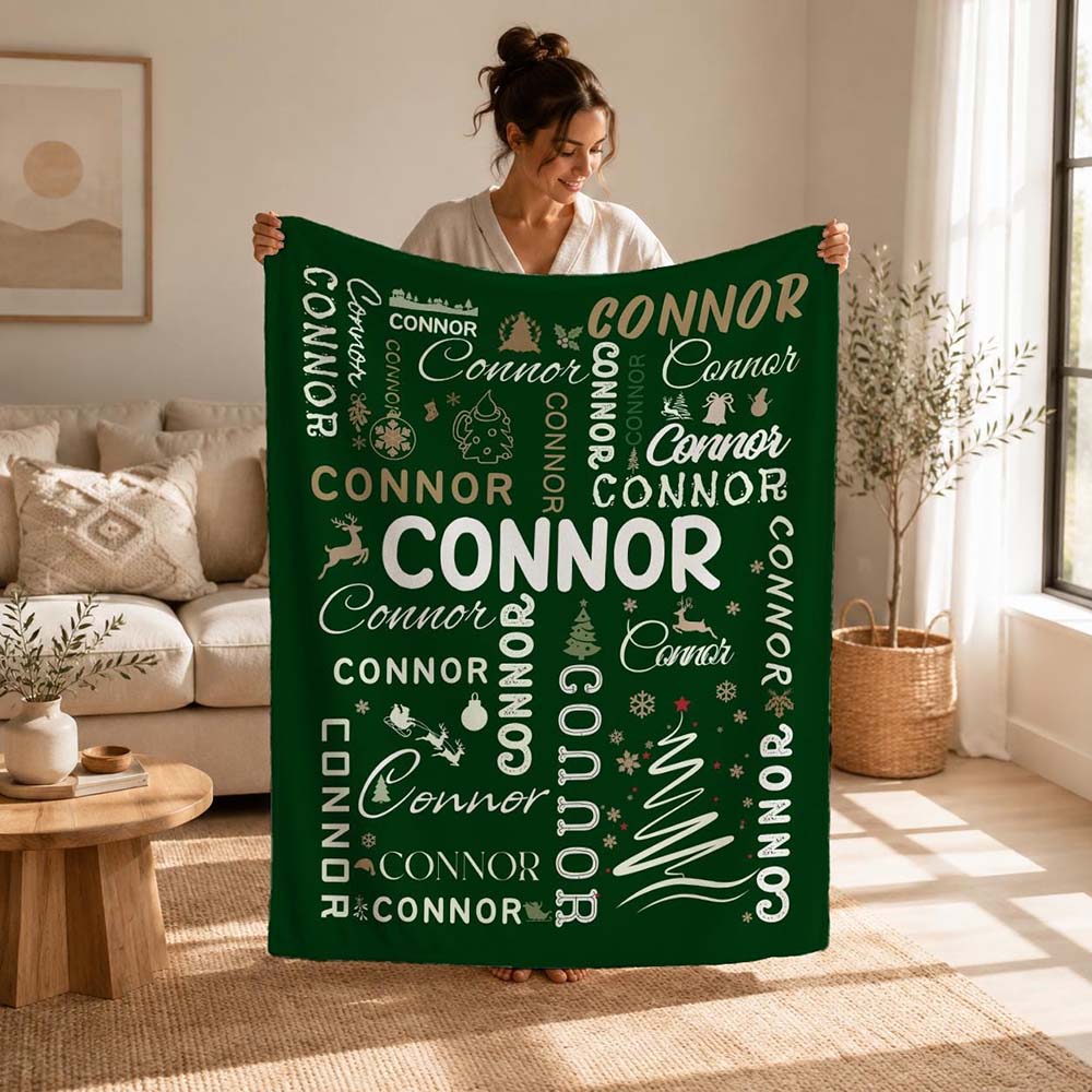 Personalized Christmas Blanket for Comfort & Unique | MNHome107