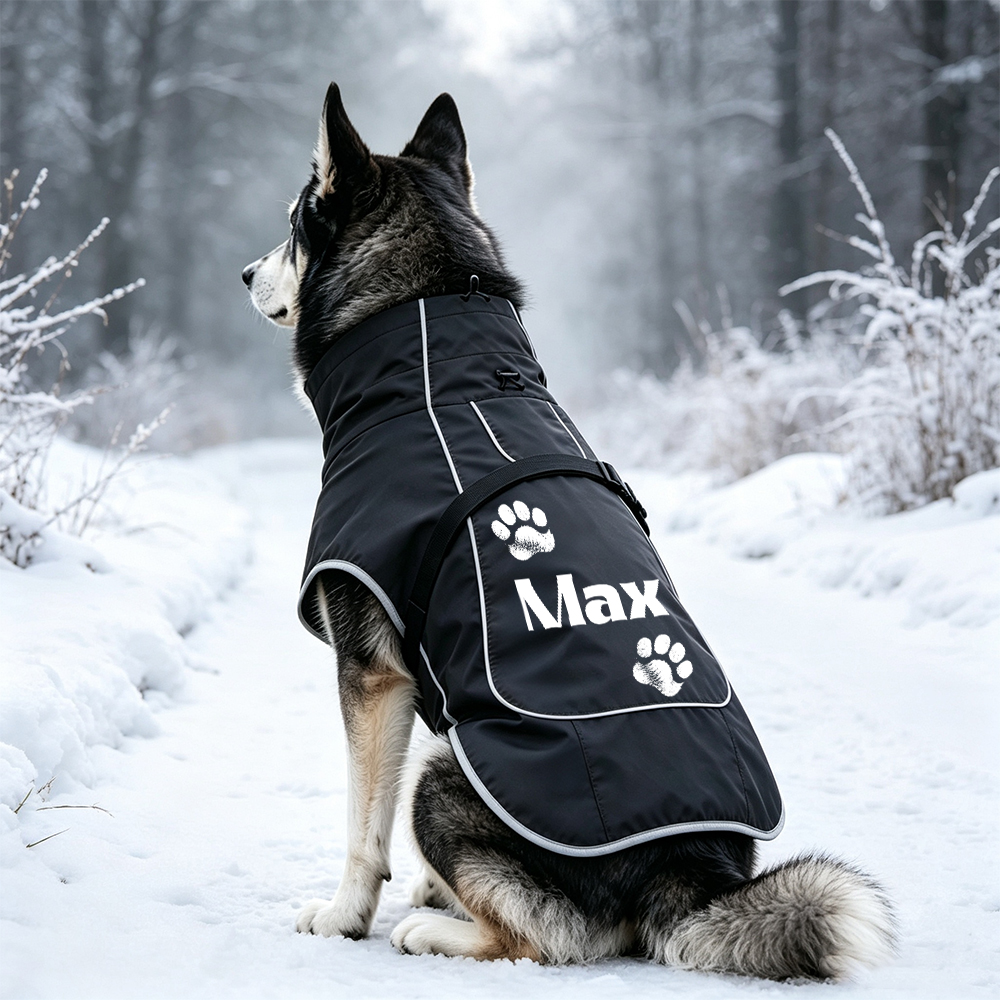 Personalized Pets Winter Warm Windproof Jacket | BKPet593