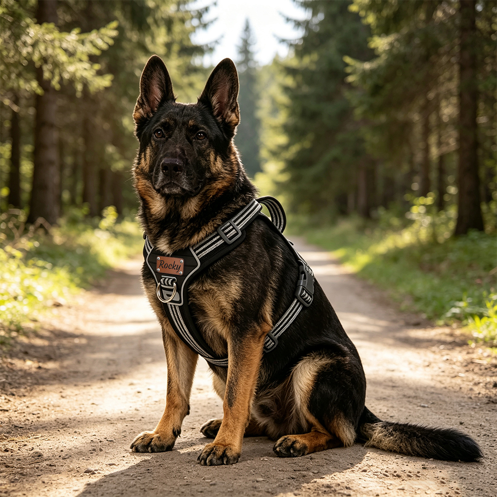 Personalized Explosion-Proof Reflective Dog Harness | BKPet596