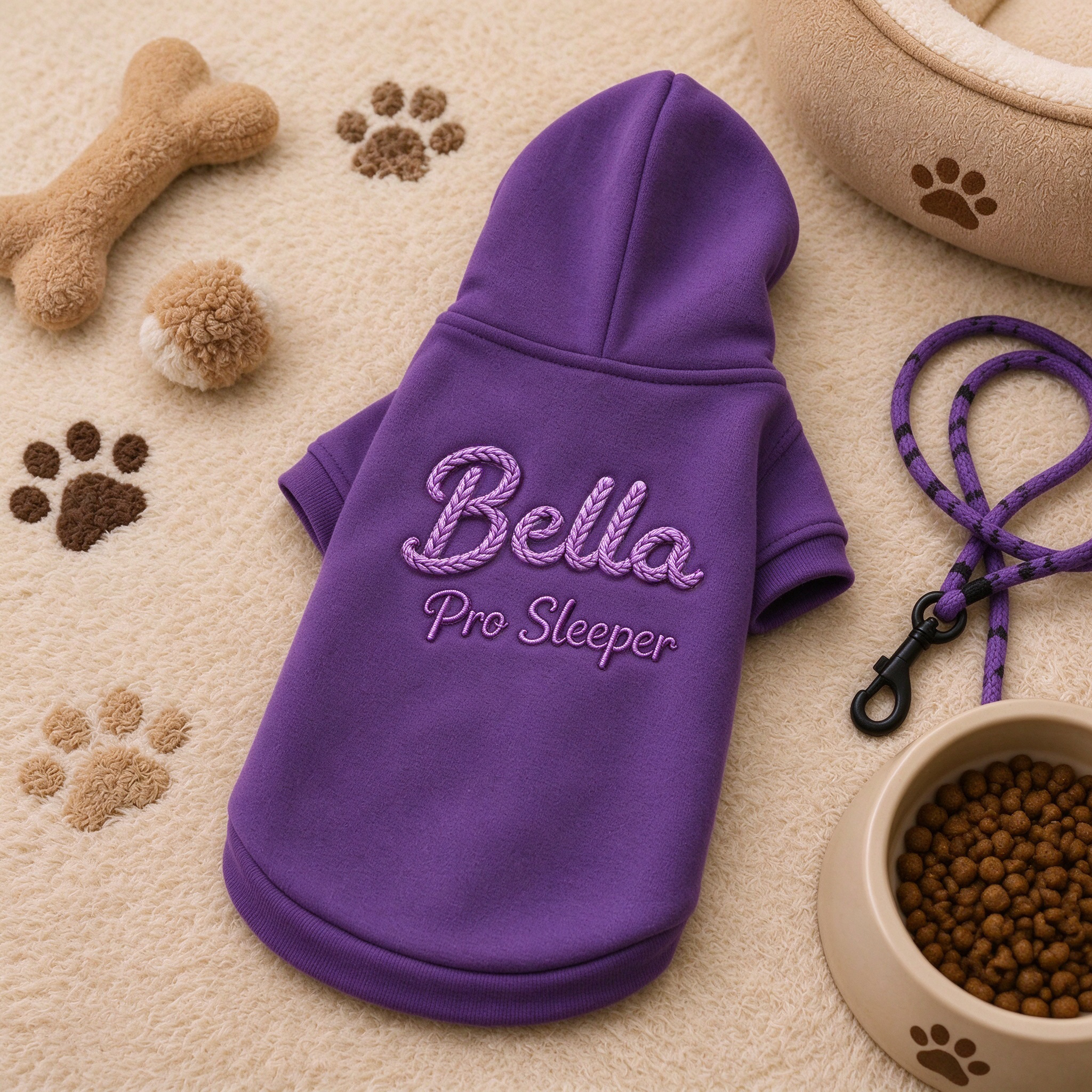 Personalized Hand Embroidered Pets Hoodie Sweatshirt | BKPet622
