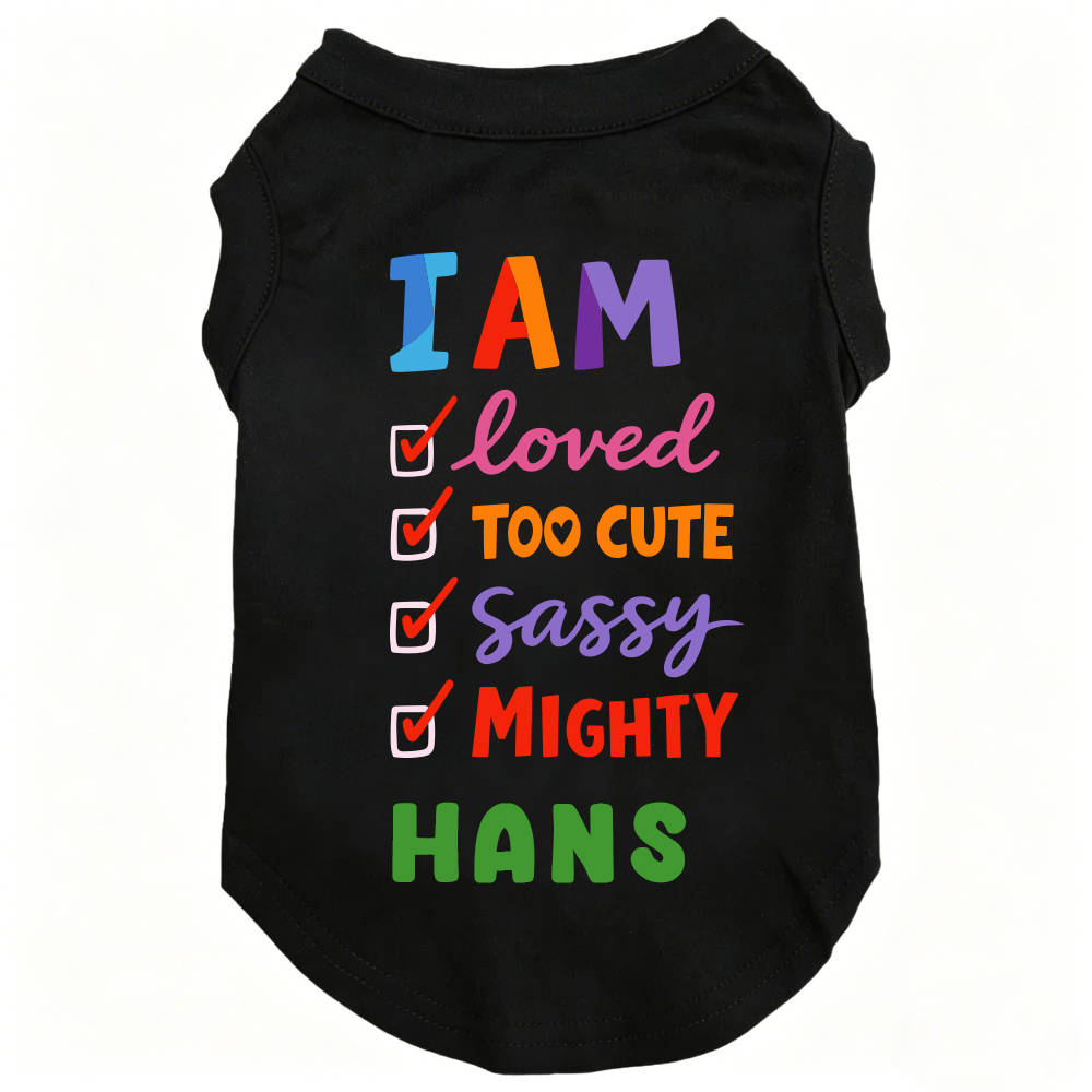 Personalized I AM Loved Checklist Pet Shirt | MNCloth208