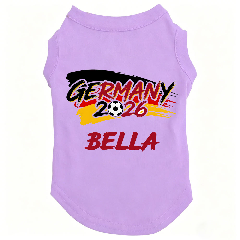 Personalized Dog Soccer 2026 Flat Dog Tank Top | MNCloth213
