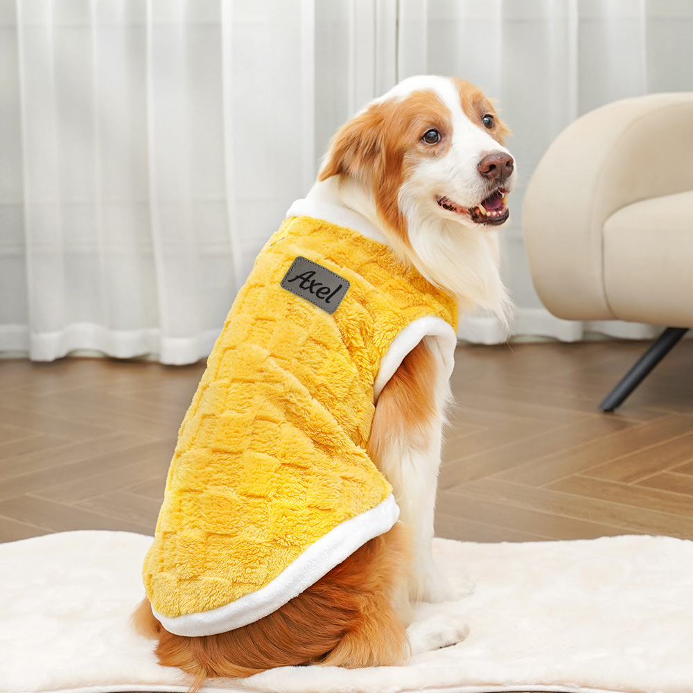 Personalized Warm Plush Dog Winter Coat | BKPet202