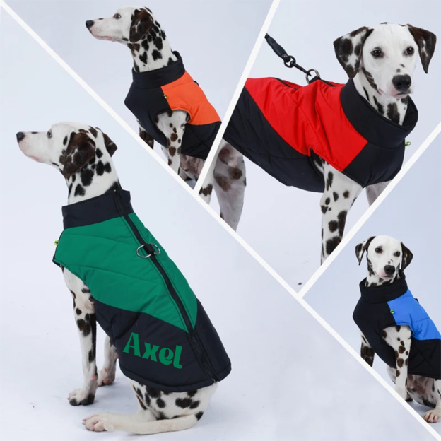 Personalized Pet Winter Warm Windproof Puffer Jacket | BKPet246