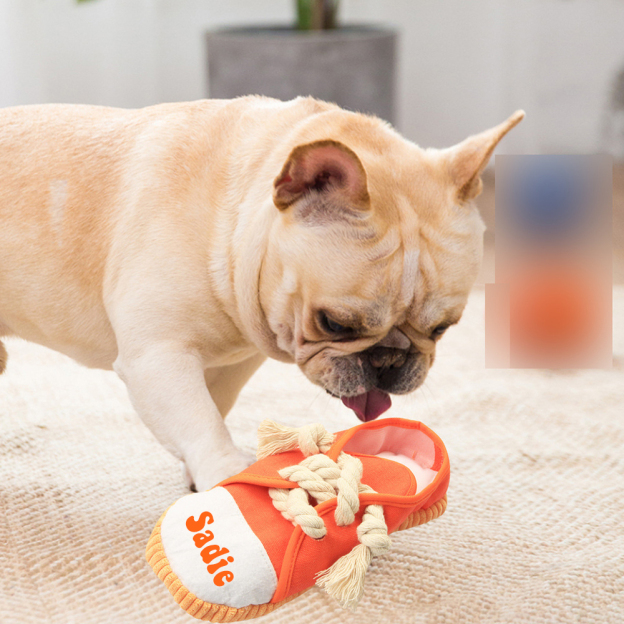 Personalized Puppy Soft Cotton Shoes Chew Toy | BKPet155