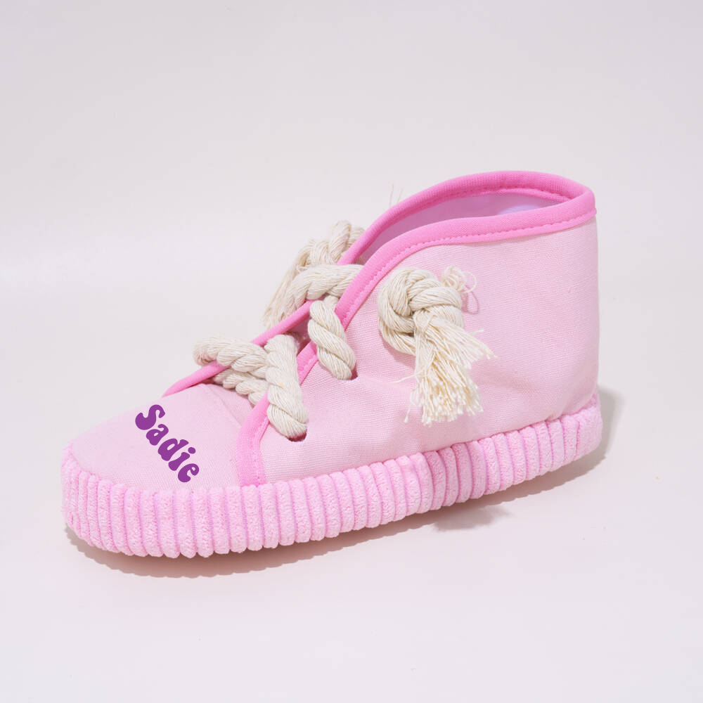 Personalized Puppy Soft Cotton Shoes Chew Toy | BKPet155