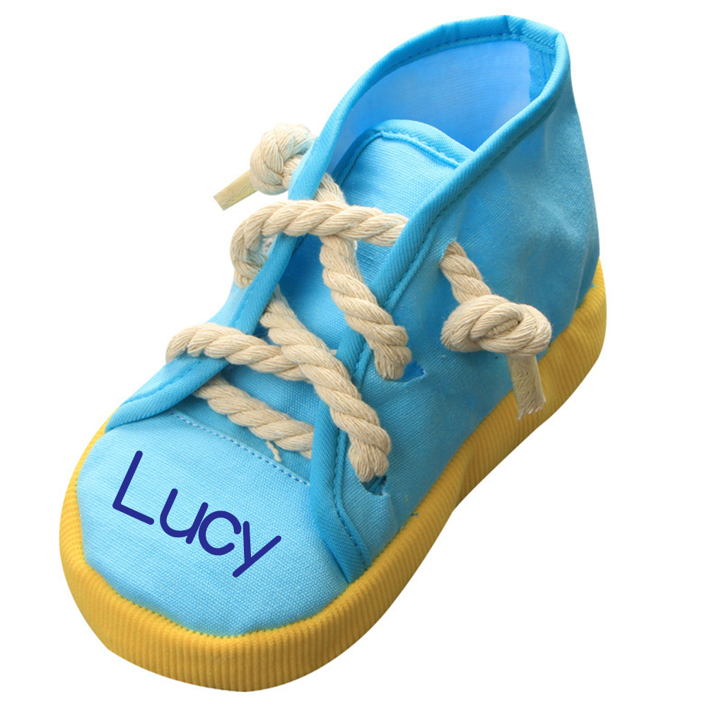 Personalized Puppy Soft Cotton Shoes Chew Toy | BKPet155