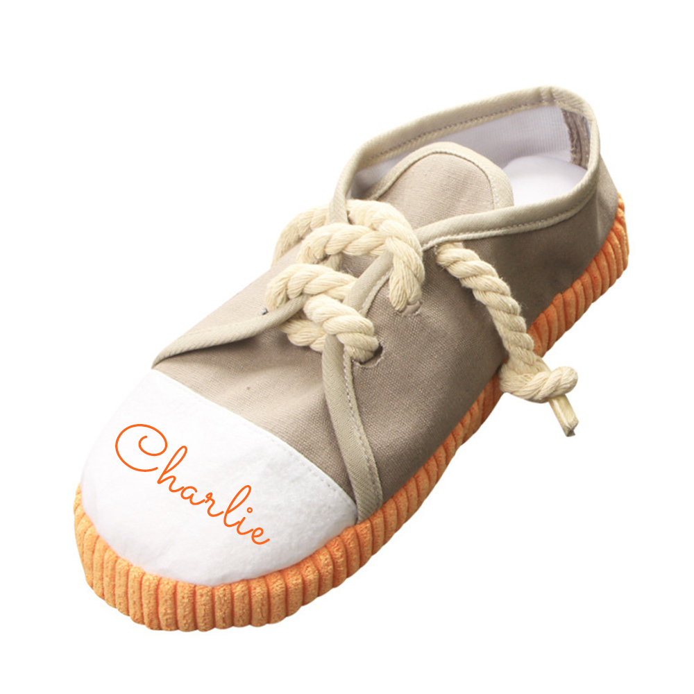 Personalized Puppy Soft Cotton Shoes Chew Toy | BKPet155