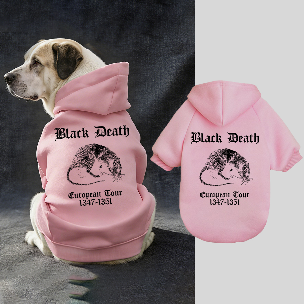 Black Death European Dour Puppy Hoodie | BKPet316