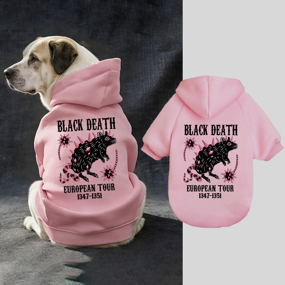 Black Death European Dour Puppy Hoodie | BKPet317