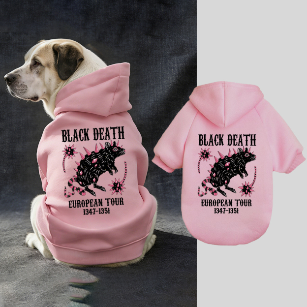 Black Death European Dour Puppy Hoodie | BKPet317