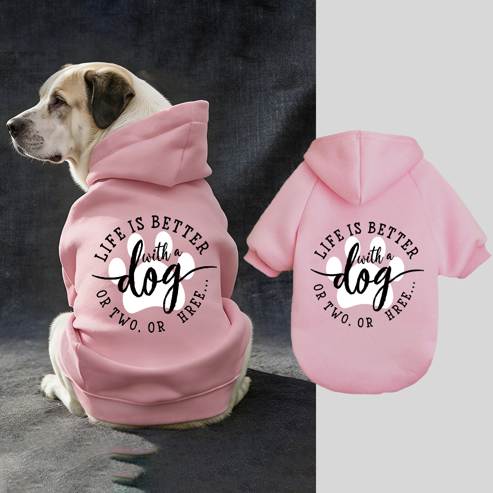 LIFE IS BETTER Puppy Hoodie | BKPet335