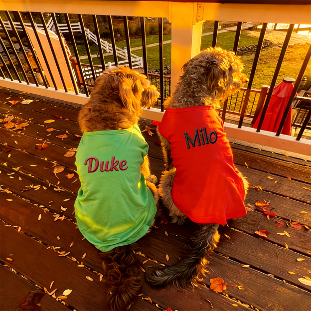 Personalized Embroidery Soft Large Size Pet Shirt | BKPet442