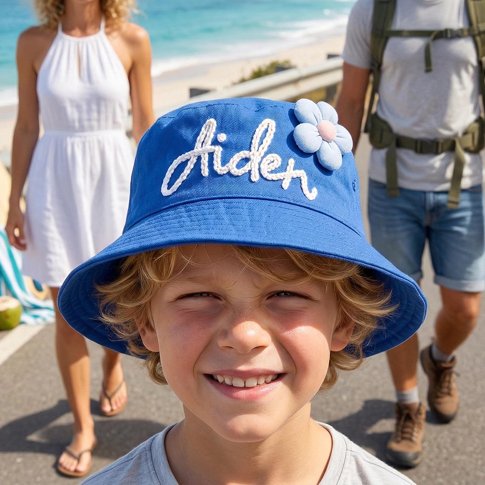 Personalized Kid Handmade Crocheted Fisherman's Hat | MNSummer17