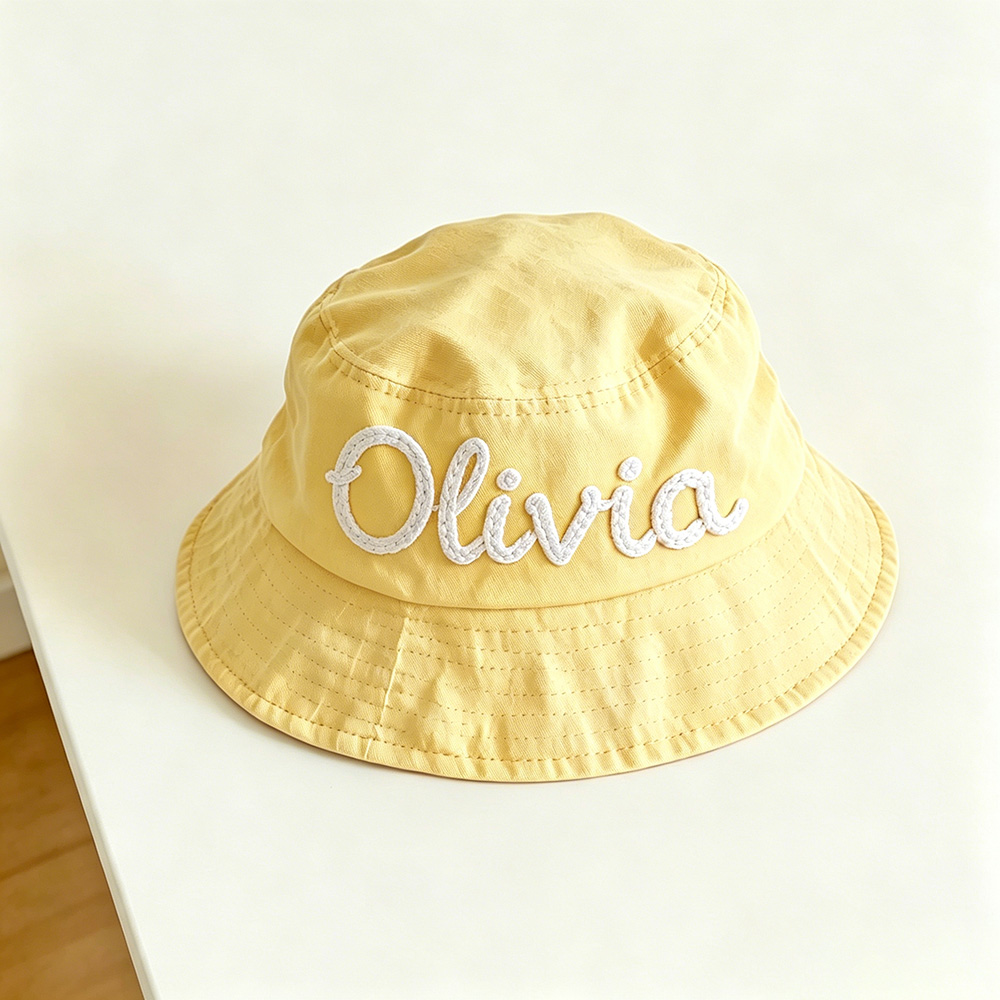 Personalized Embroidery Baby Bucket Hat With Name | MNSummer11