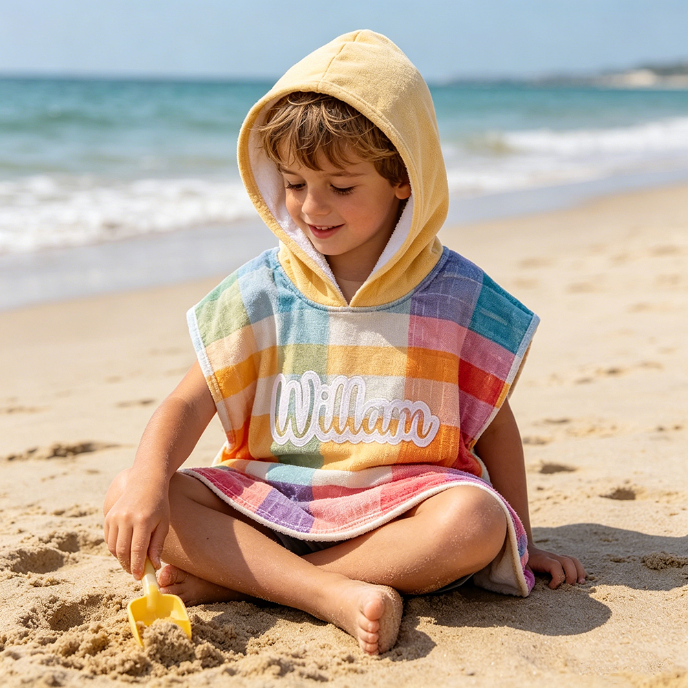 Personalized Hooded Beach Towel for Summer & Beach | MNSummer23
