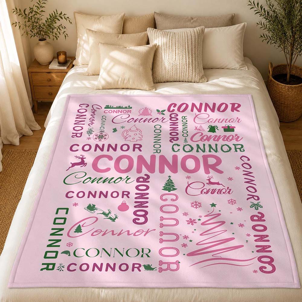 Personalized Christmas Blanket for Comfort & Unique | MNHome107