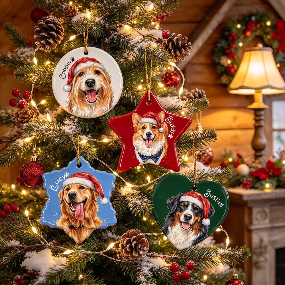 Personalized Pets Adorable Christmas Tree Ornament | MNGift46