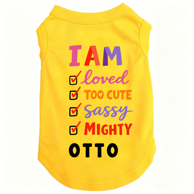 Personalized I AM Loved Checklist Pet Shirt | MNCloth208
