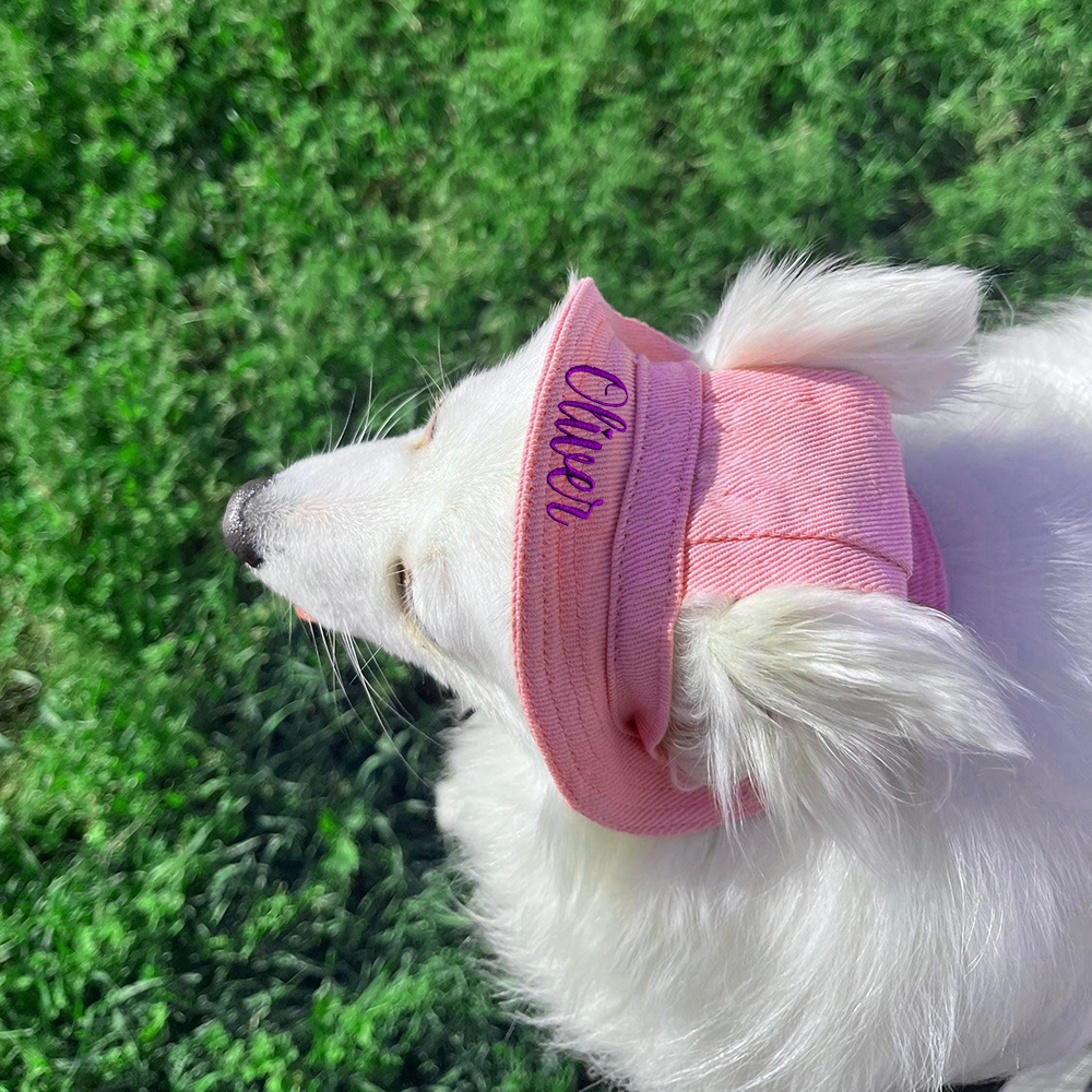 Personalized Embroidery Adjustable Pet Sun Bucket Hat | BKPet183