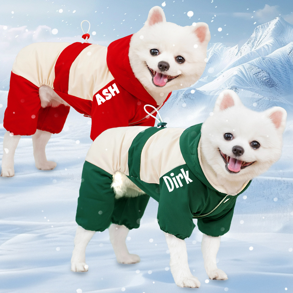 Personalized Pet Winter Waterproofer Warm Jacket | BKPet256