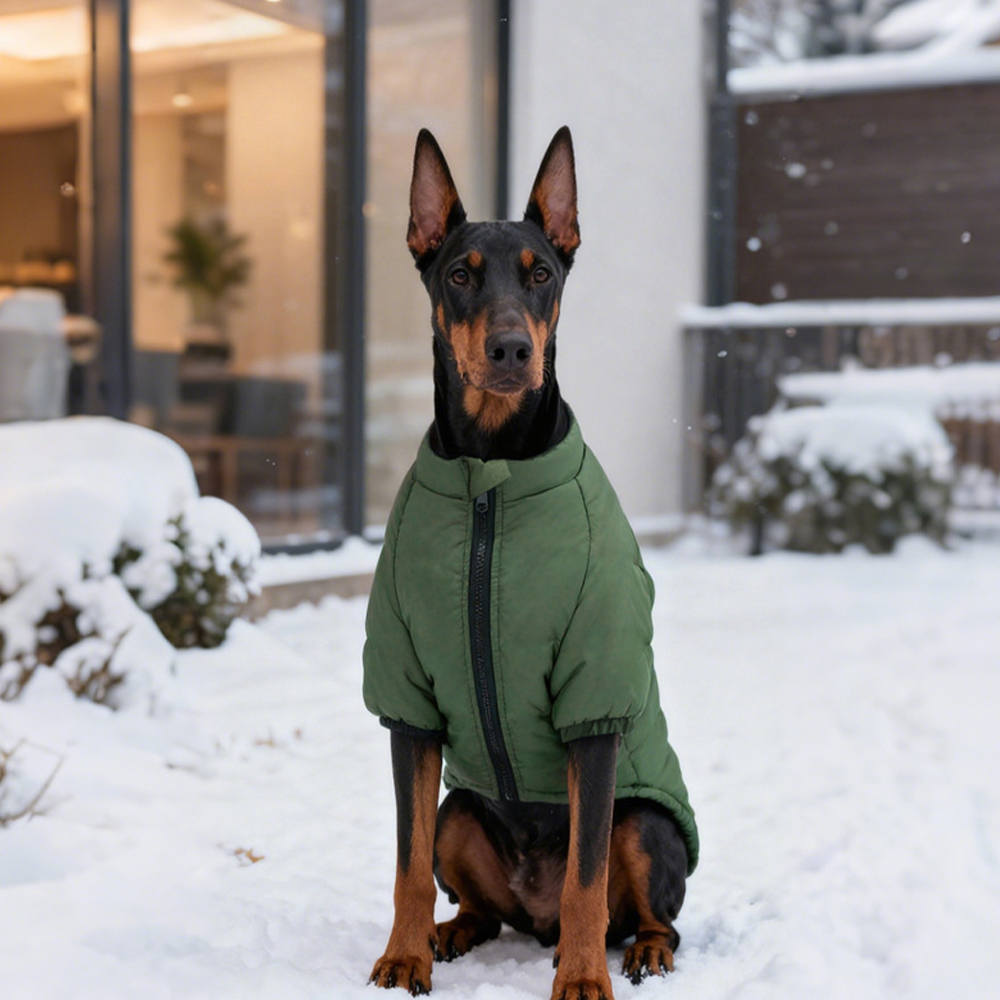 Personalized Pet Winter Warm Windproof Large Puffer Jacket | BKPet279