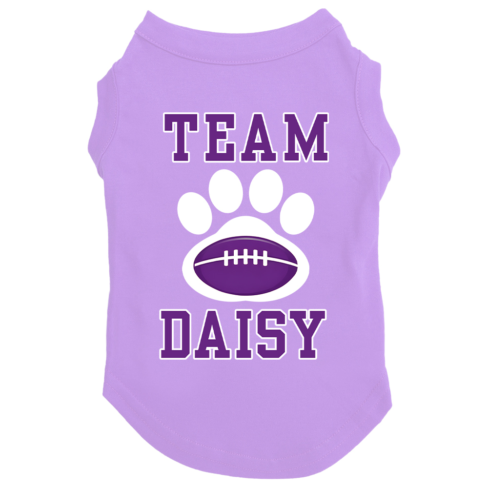 Personalized Football Team Pet Paw Soft Shirt | BKPet426