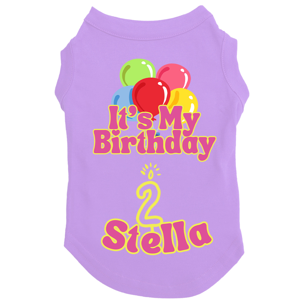 Personalized It’s My Birthday Pet Shirt | BKPet449